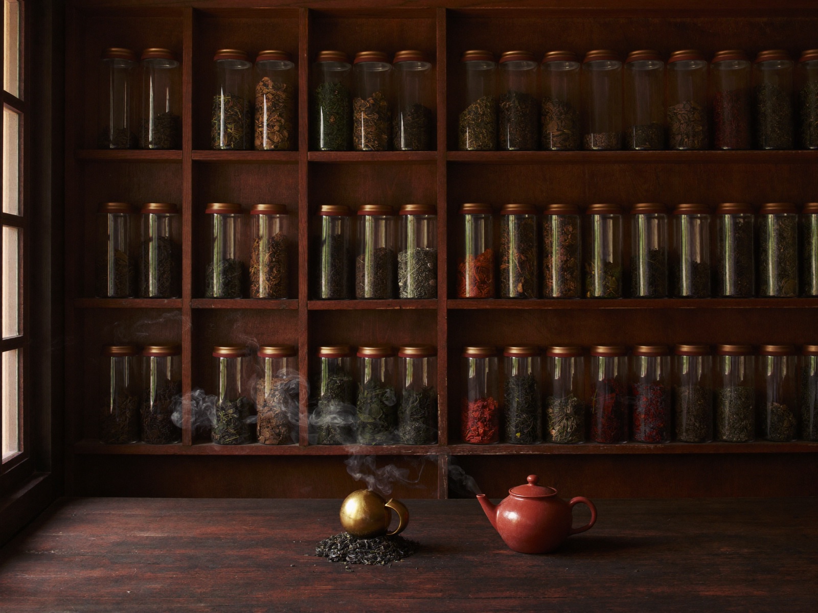 The wall of leaves at Merkaba
